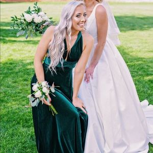 Green Velvet Dress worn once